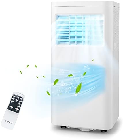 KOTEK Air Conditioner Portable for Room up to 250 Sq. Ft, 8000 BTU 4-in-1 AC Unit Works as Dehumidifier, Fan & Cooler w/Sleep Mode, Portable Air Conditioners w/Remote Window Kit (White-5000BTU(SACC))