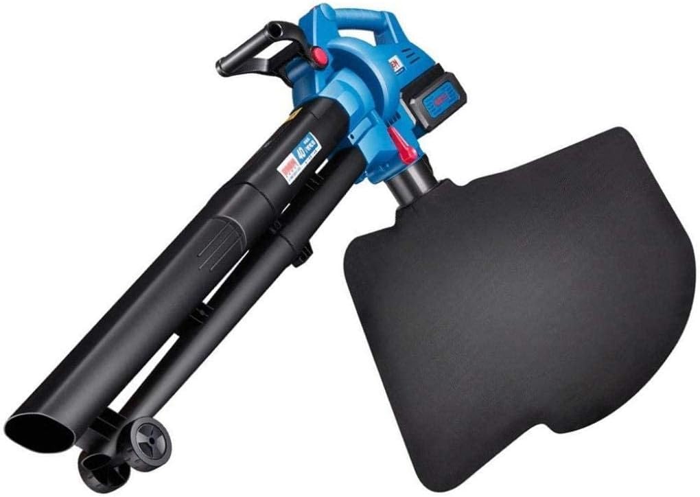 3-in-1 Cordless Leaf Blower wiht 45L Dust Collection Bag 5-Speed Control Electric Garden Blower and Vacuum Pure Copper Motor 4.0ah Lithium Battery (4.0ah Lithium Battery)