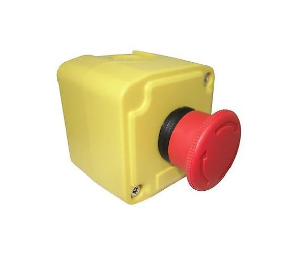 RADWELL RAD-2201-ET02 Control Station KIT, Full Product Replacement, 22.5MM, RED E-Stop, Push/Pull-Twist to Release, 2 N/C, Enclosure Dimensions: 68MM X 68MM X