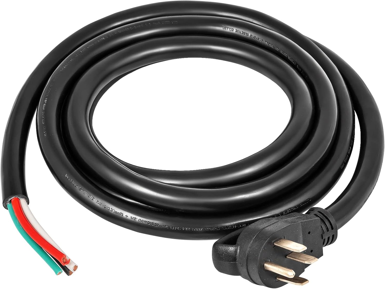 VEVOR 25 FT 50 Amp Generator Extension Cord 6 Gauge STW 6/3+8/1 RV Power Cord N14-50P to Bare Wire, Cut Wire for Trailer Motor Campers Home Generator