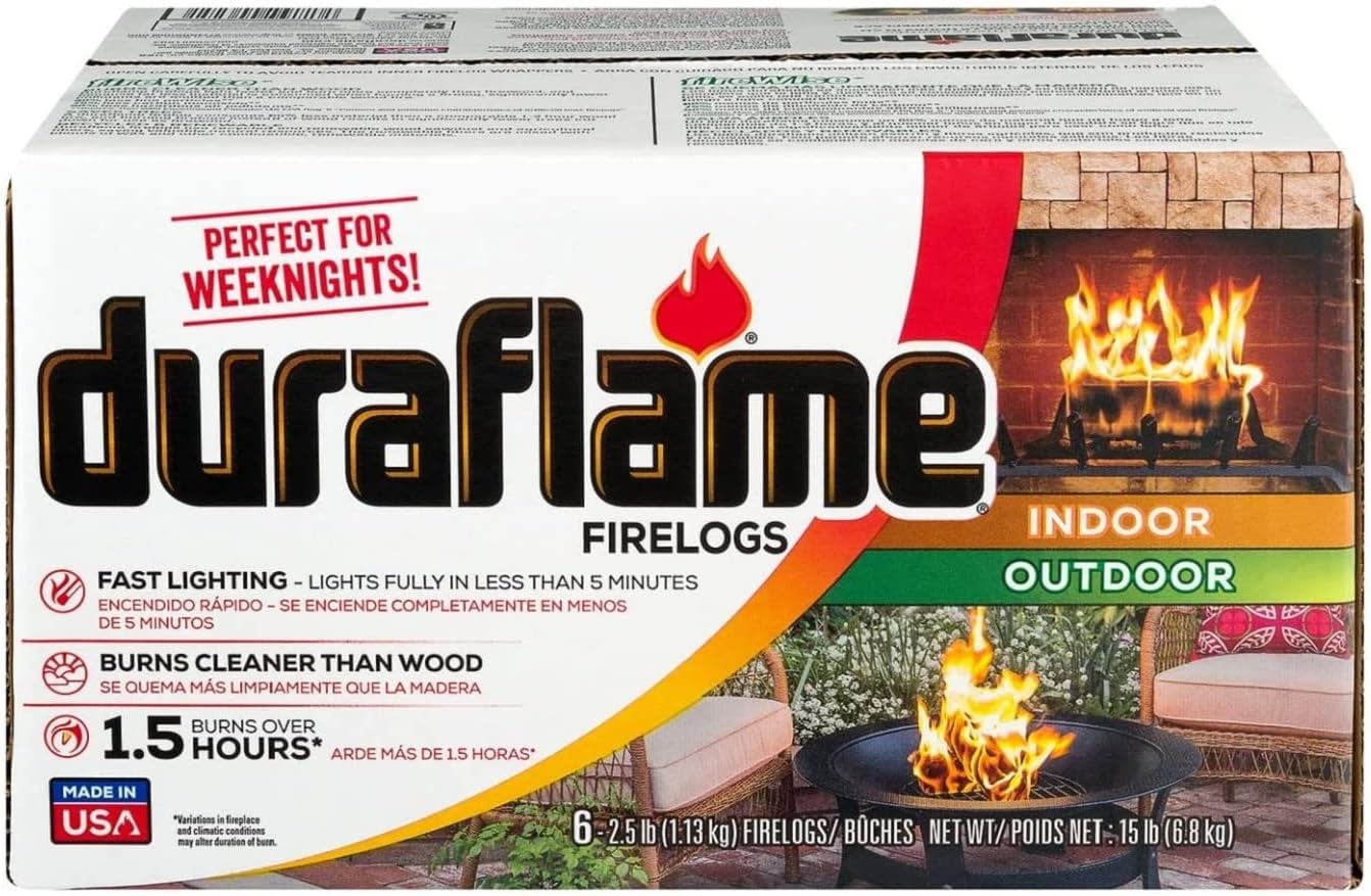 Duraflame 2.5 lb 1.5 Hour Firelog (30-Pack) Bundle (5 Items)
