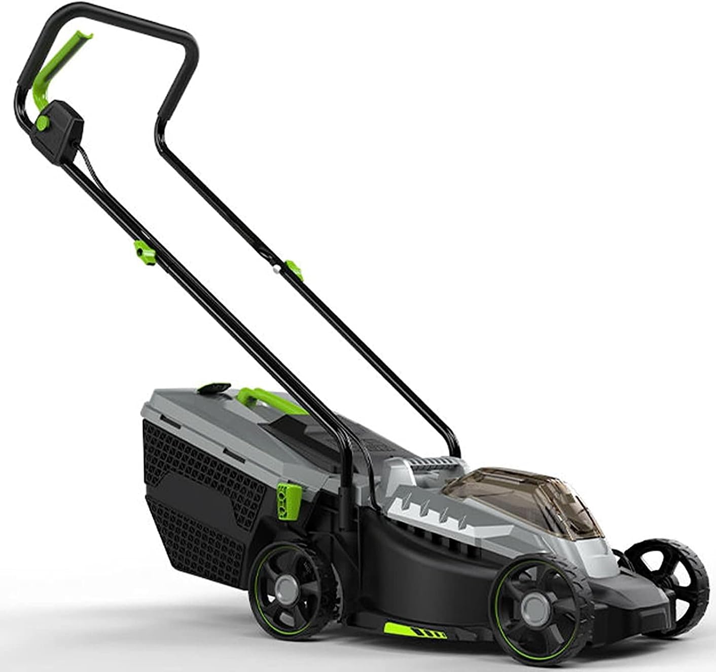 40V Lithium-Ion Battery Electric Lawn Mowers Portable Cordless Walk-Behind Lawn Mowers 32cm Cutting Width 5 Adjustable Cutting Heights