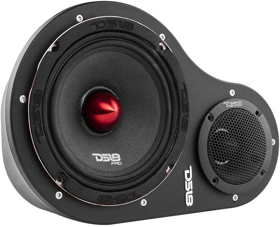 DS18 Hydro EN6P High Density Abs Universal Speaker Pods, 2-Way Pod 1 X 6.5 and 1 x 1.5 Tweeters - for All Elements Cars, Trucks, ATVs, UVTs (1 Set Left & Right - NO Speakers)