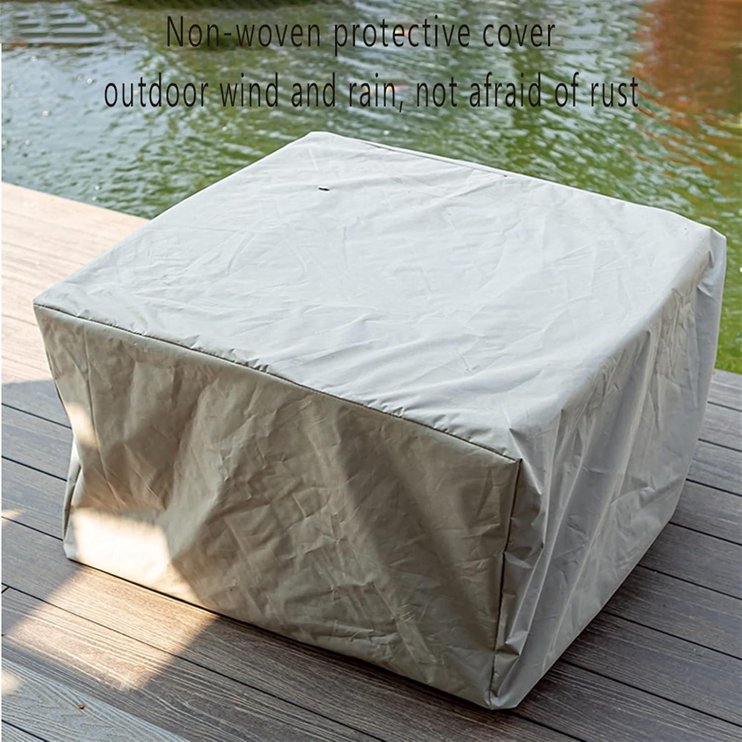 Barbecue Brazier Outdoor Grill Table Fire Pit Garden Patio BBQ Table Charcoal Outdoor Grill Household with Net Cover Heating Charcoal Brazier, Ice Pit 83x 83x 48cm