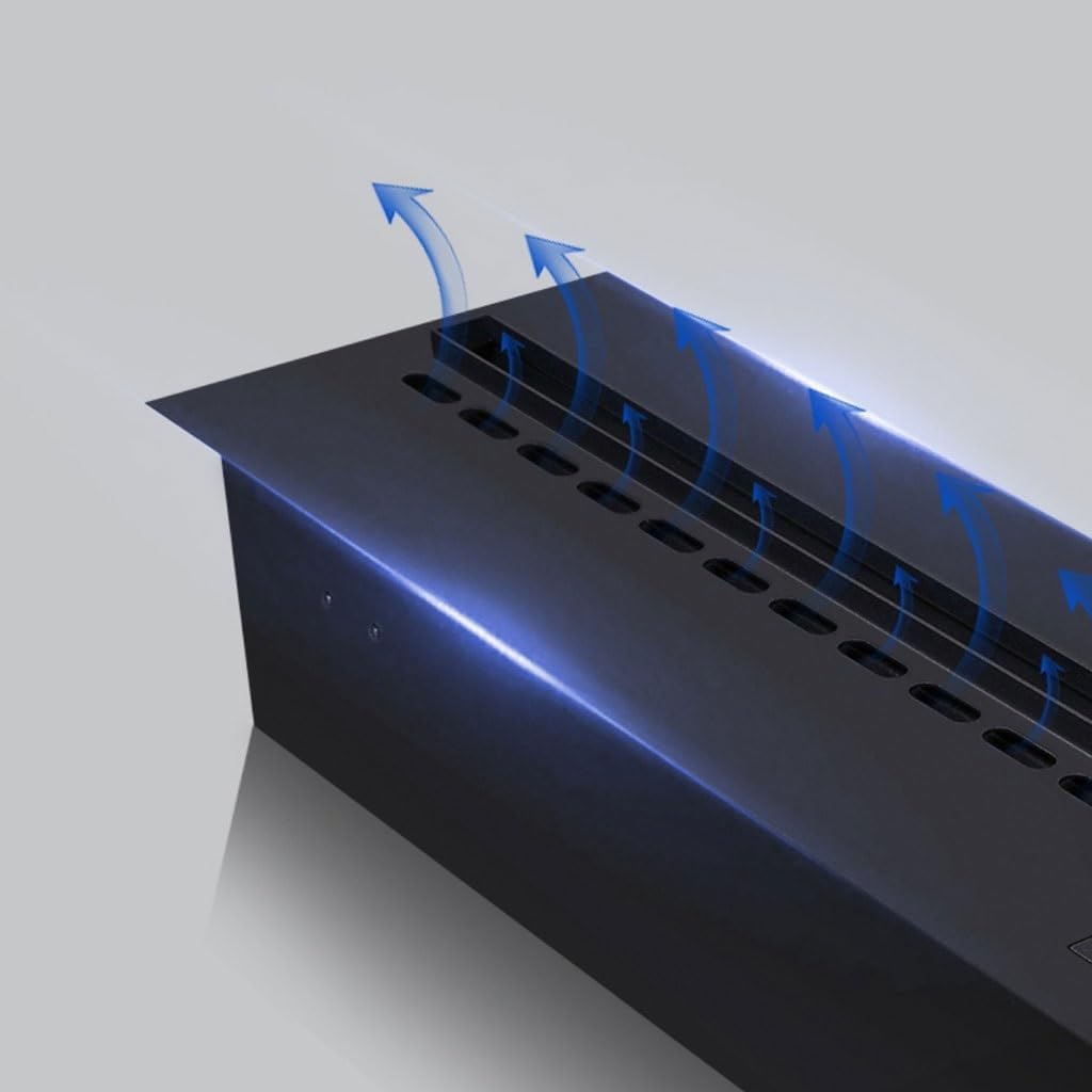 3D Water Vapor Fireplace with Humidifier Flame European Style Simple Intelligent Atomization Fireplace Home TV Cabinet Fireplace Simulation Flame Embedded Fireplace(C)