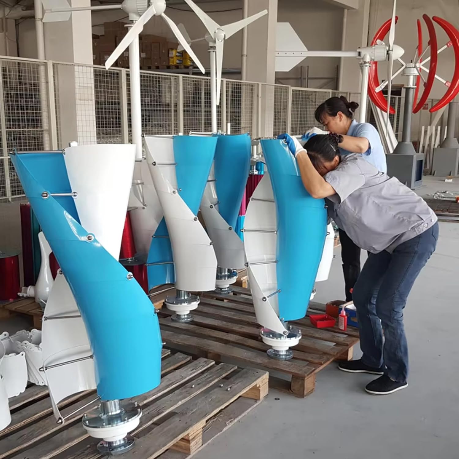 10000W Outdoor Helix Magnetic Levitation Axis Wind Turbine Kit, 12V/24V/48V Wind Generator Power for Outdoor Garden Boat Hybrids Streetlight (220V)