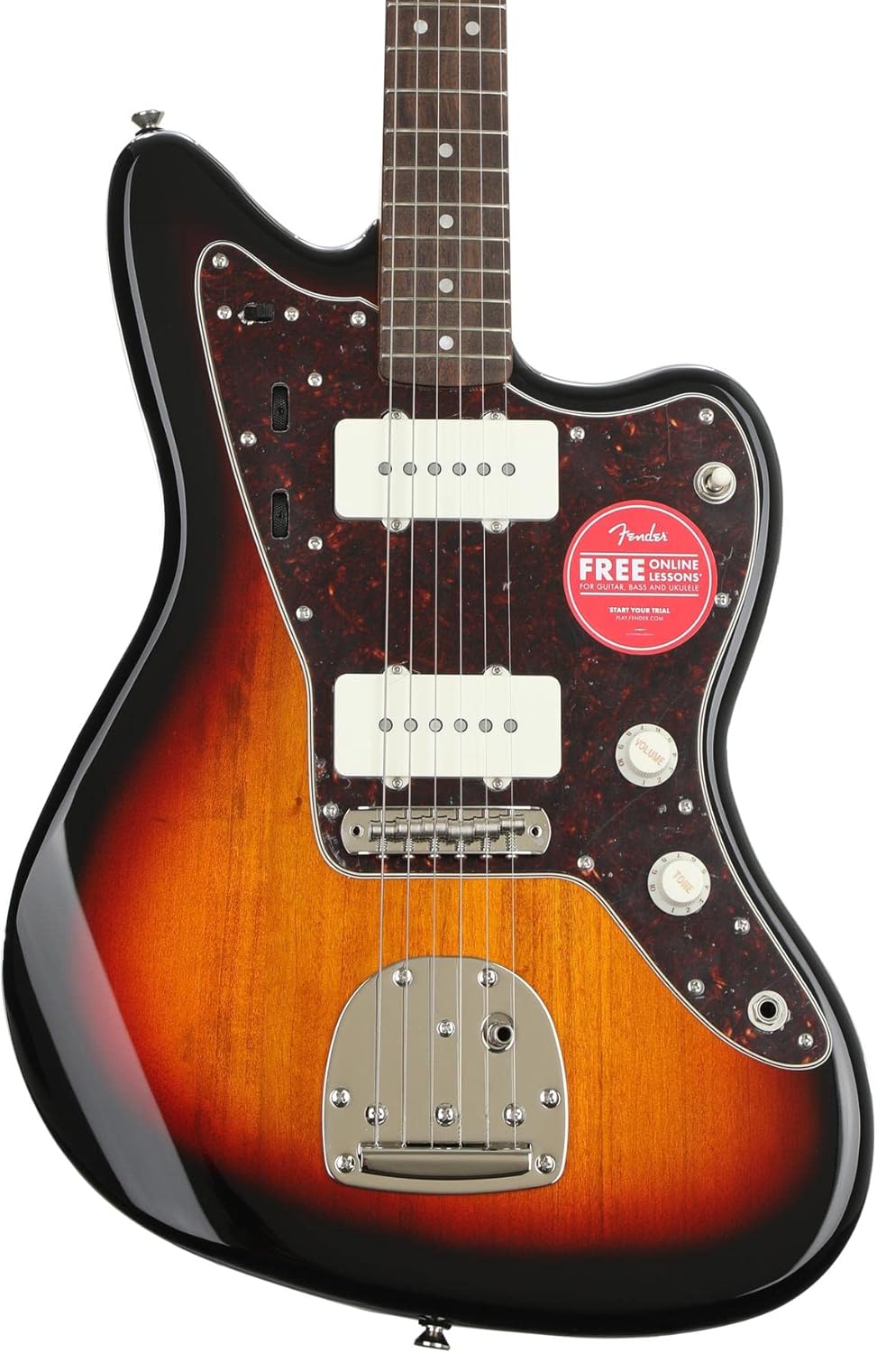 Squier Classic Vibe 60s Jazzmaster Electric Guitar, with 2-Year Warranty, 3-Color Sunburst, Laurel Fingerboard