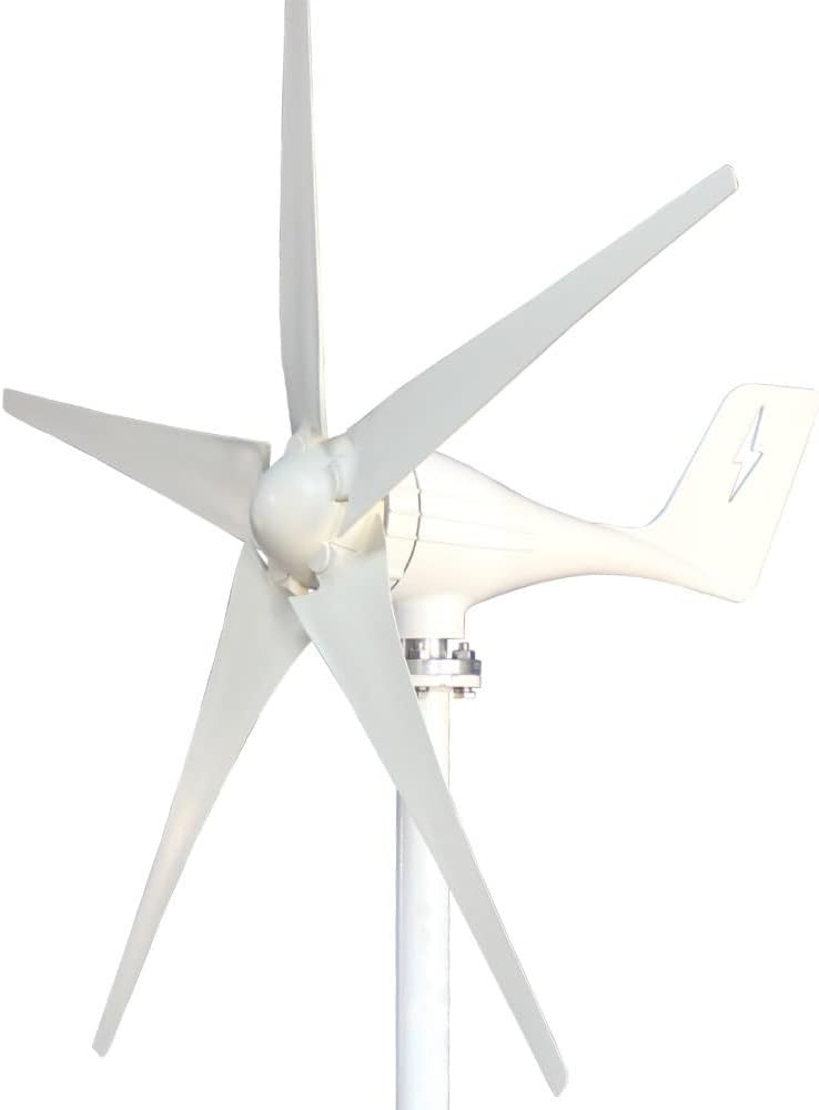 Wind Turbine Generator Kit, Wind Mill Turbine Generator Energy Power 800W 1000W 12V 24V 48V Complete Kit Residential With MPPT Charge Controller For Homeuse for Hybrid Solar Wind System(800W,MPPT CONT