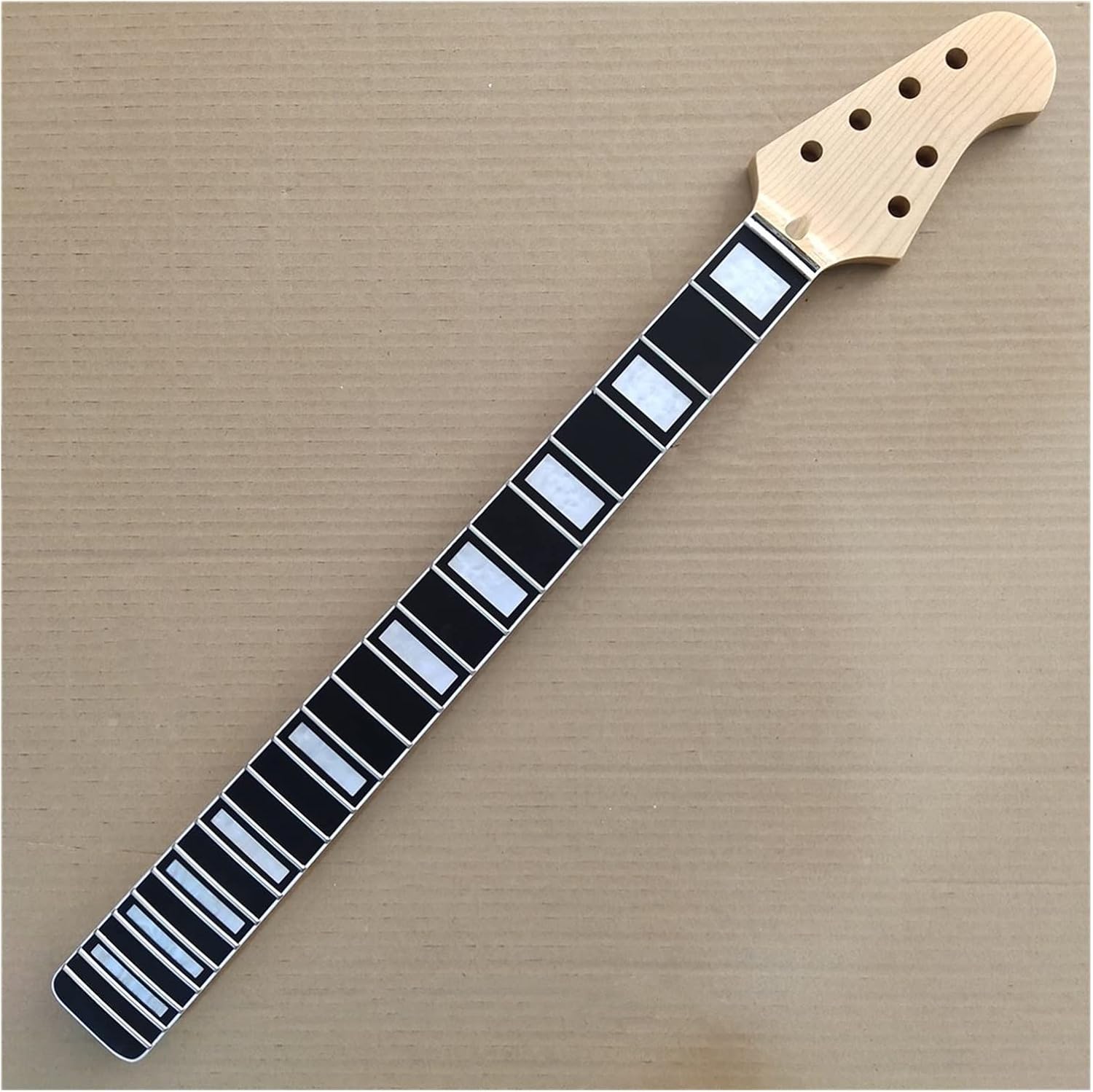 TSTS Maple Electric Guitar Neck Replacement 22 Frets Rosewood Fingerboard 25.5 Inch Guitar ​Neck Replacement