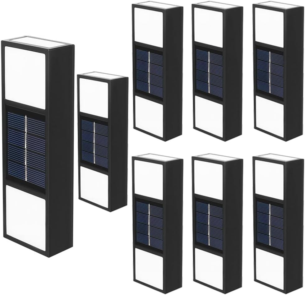 Solar LED Wall Light, Outdoor IP65 Waterproof Garden Light, Fence Wall Light, Garden Villa Outdoor Wall Washer Wall Light