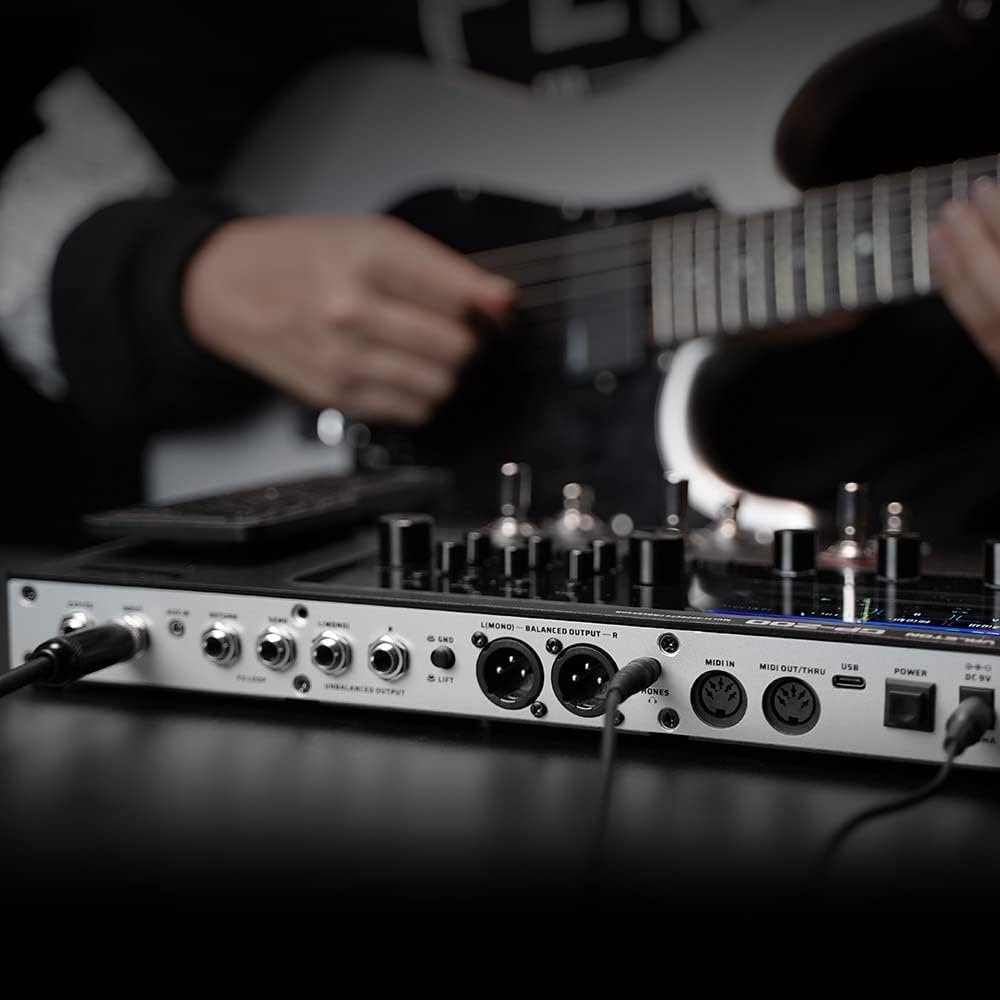 VALETON Multi Effects Processor Pedal with Expression Pedal FX Loop MIDI I/O Amp Modeling IR Cabinets Simulation Stereo OTG USB Audio Interface (Include 10 Pcs Additional Footswitch Toppers)