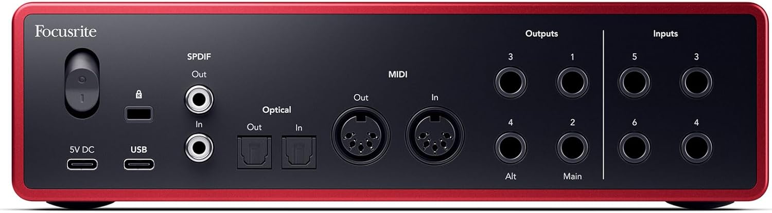 Audiosavings Bundle: Scarlett 16i16 4th Gen 24-bit/192kHz USB Audio Interface Bundle with Rockville RCXFM10P-R Red 10' Female to Male REAN XLR Mic/Speaker Cable (2 Items)