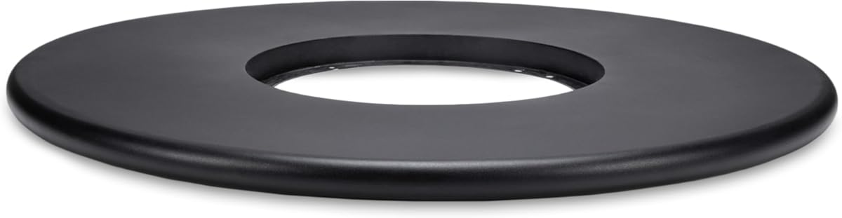 TIKI 38-Inch Customizable Propane Fire Pit Table Attachment – Modern Black Accessory for Outdoor Gas Fire Pit, Patio, and Backyard Spaces