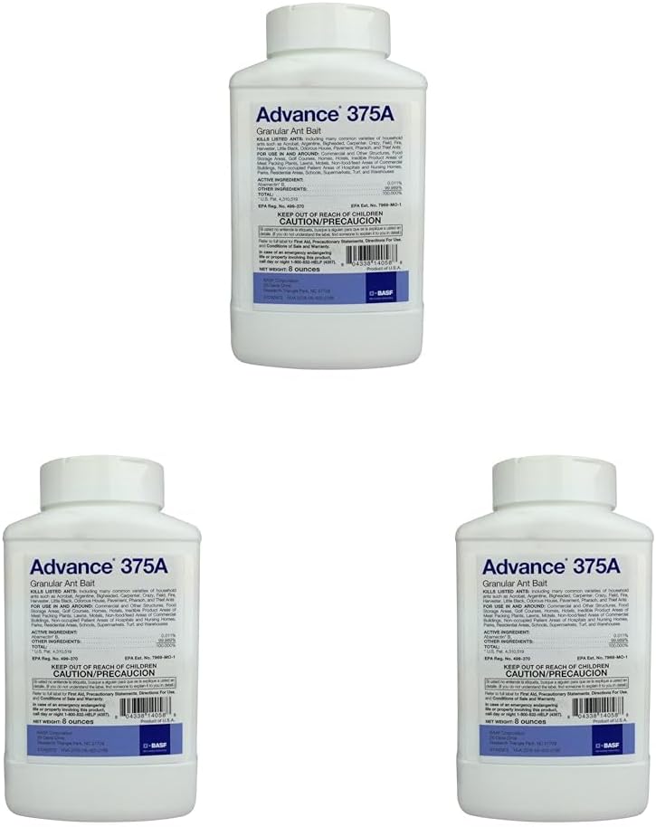 Advance 375a Select Granular Ant Bait - 8 oz. ant Killer,ant Poison (Pack of 3)
