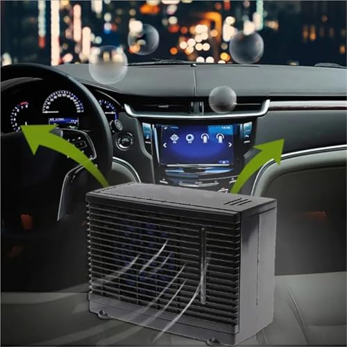 12V 60W Adjustable Car Air Conditioner Cooler Cooling Fan Water Ice Evaporative Portable Mini Fan