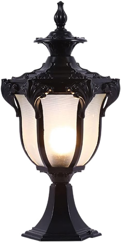 European Lawn Post Lamp Fixture Garden Light Outdoor Waterproof Modern Patio Pillar Lights Pier Mount Outdoor Lighting Fixtures for Patio Outside Lights Fence Column Post Lights