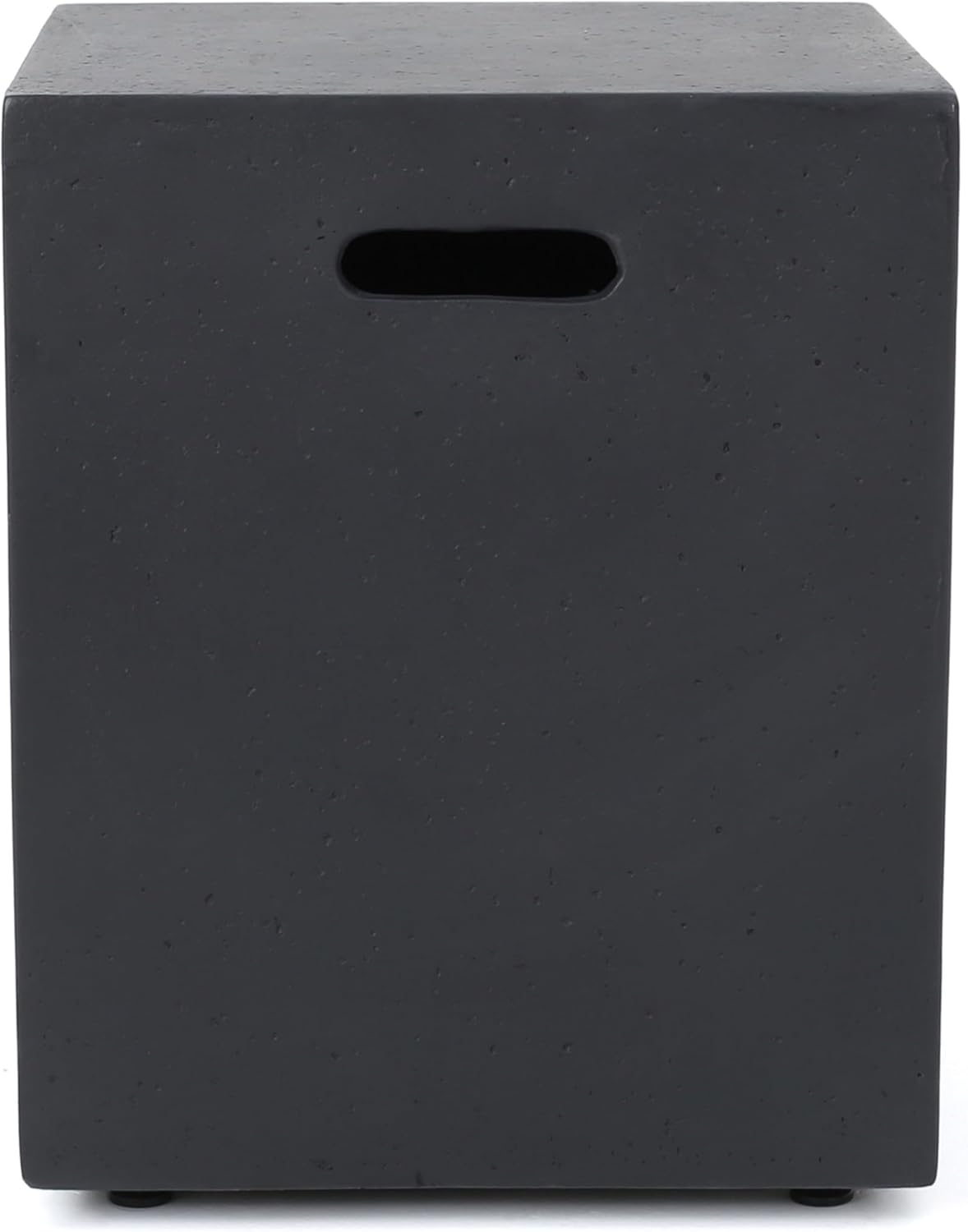 Outdoor Tank Holder, Square Tank Cover Table for Fire Pit, Tank Hideaway Table with Side Handles, Round Gas Tank Holder for Standard 20 LBS Propane Gas Tank, Outdoor Side Table (MgO Tank Holder)