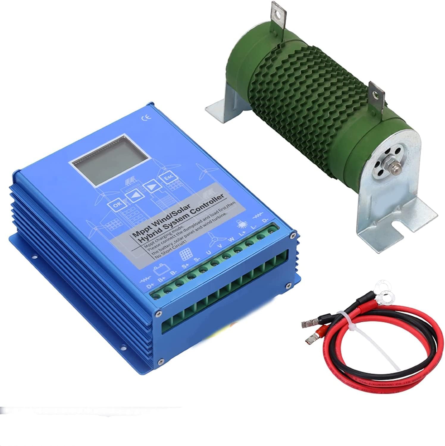 LiuSj JUnSt 10000W Wind Solar Hybrid System MPPT Charge Controller,12V/24V/48V with Dump Load Wind Turbine Generator Solar Panel Auto Regulator