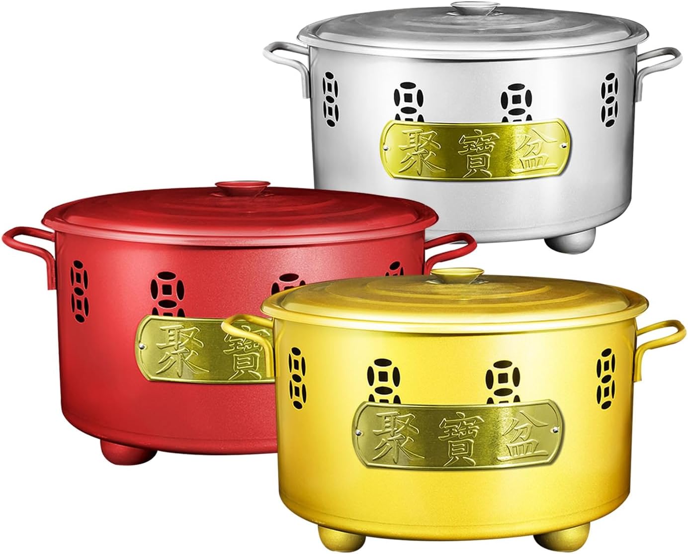 Garden Incinerator Fire Pit Outdoor Metal Trash Burn Cage can with Fire Hook and Grid, for Fallen Leaves Yard Waste Bonfire(Silver,45cm/18in)