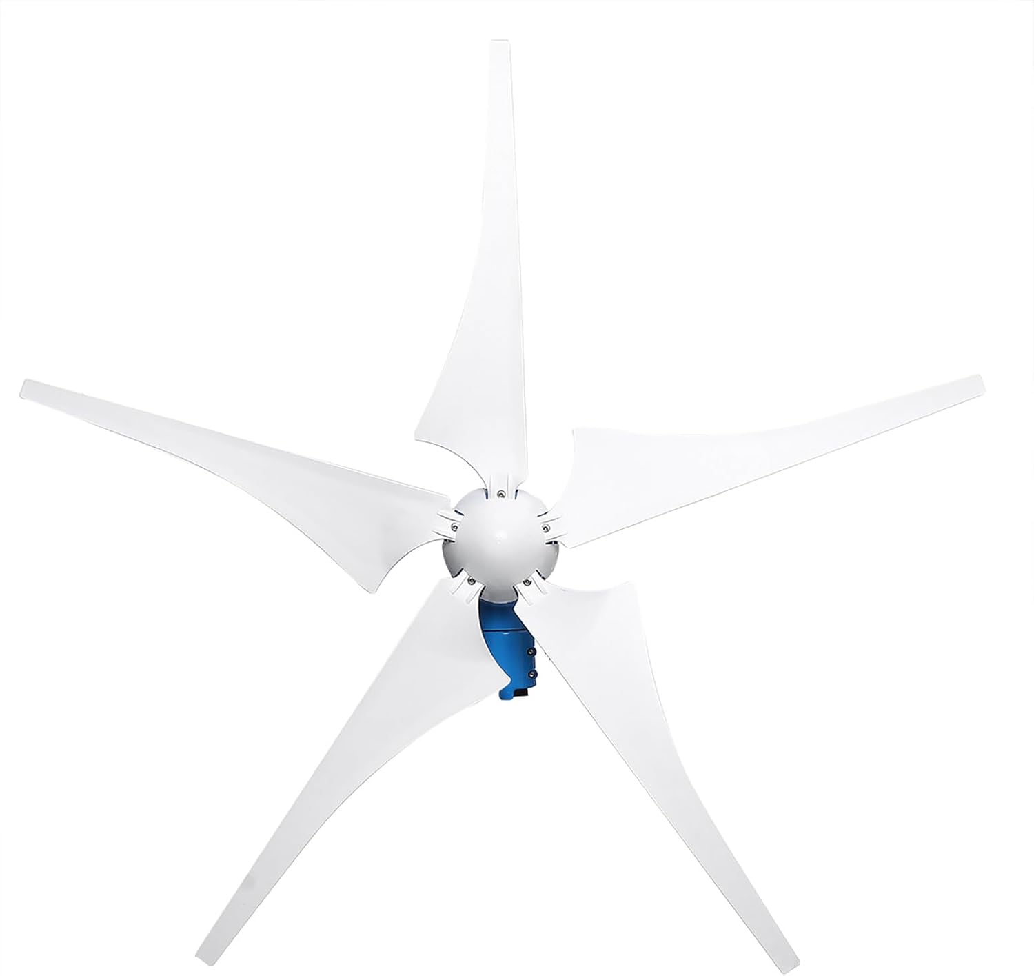 1000W / 1200W Wind Turbine Generator Kit 12V / 24V / 48V Wind Power Generator with 5 Blades and Controller, Pure Copper Coil Windmill Generator for Home, Hybrid Solar Wind System,1200w,48V