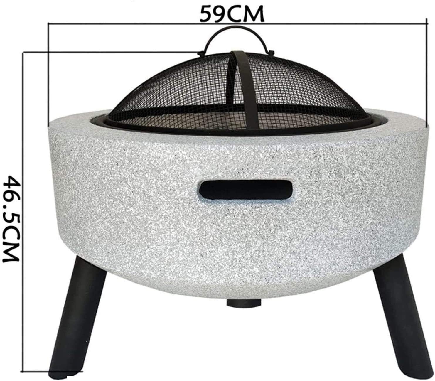 Outdoor Fire Pit Outdoor Fire Pits Fire Bowl, Magnesia Barbecue Grill, Used for Outdoor Garden Fire Pit Heating/Barbecuing, Garden Terrace