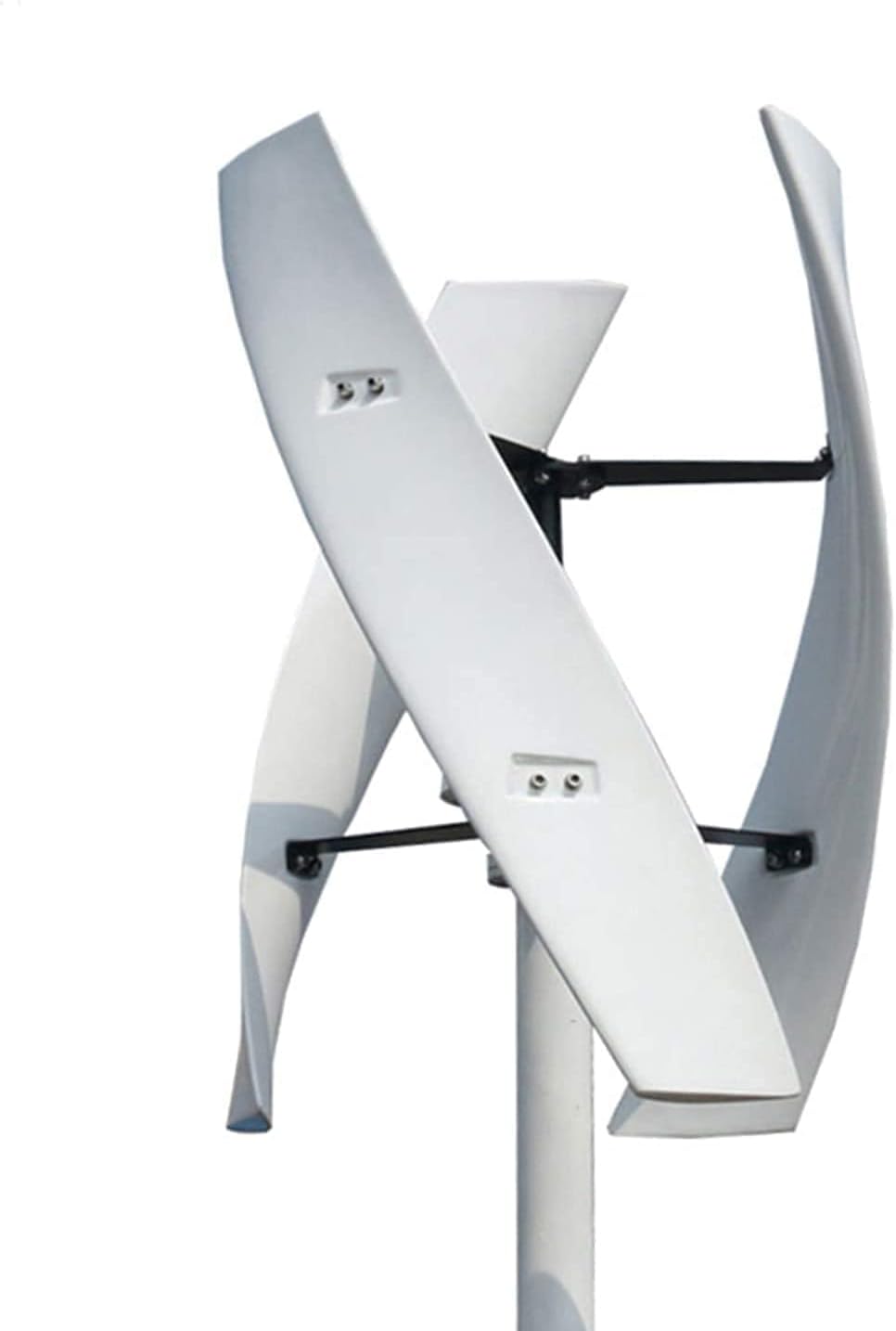 PERON 6000W Vertical Wind Turbine Generator, Home Use Turbines White 3 Blade with MPPT Charge Controller Windmill for Camping, Cottages, Ship Electromagnetic Electricity Producer Equipment (24V)