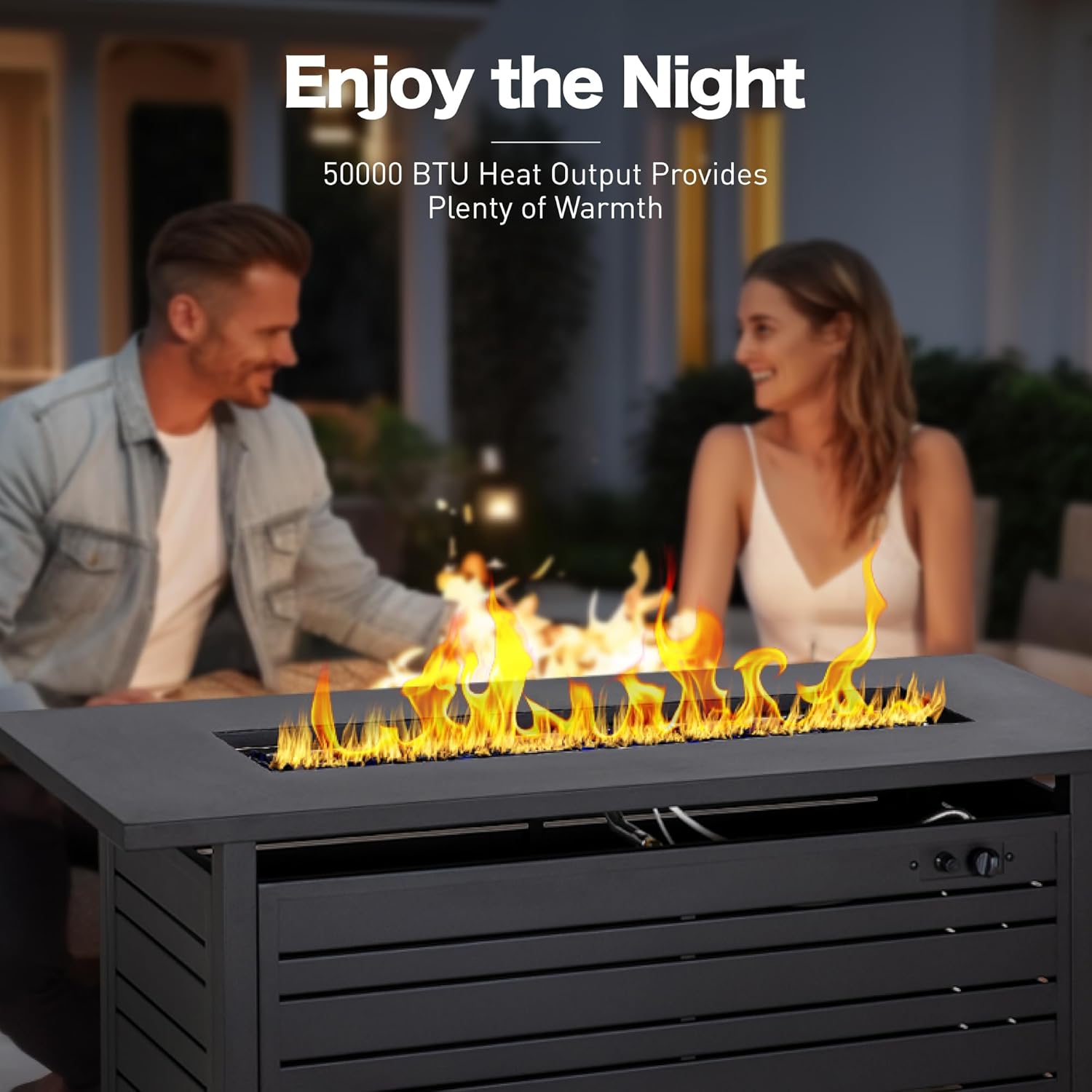 Propane Gas Fire Pit Table 57