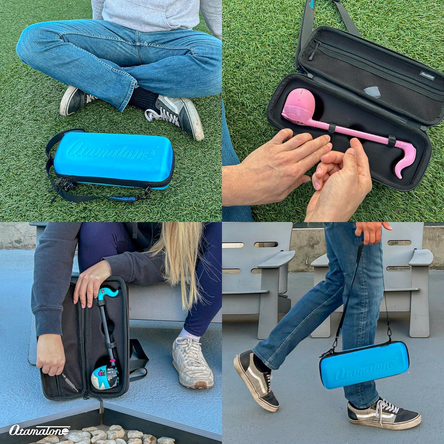 Otamatone Regular [Kirby] and Matte Case [Black] Bundle Japanese Electronic Musical Instrument Portable Music Synthesizer from Japan Maywa Denki Award Educational Fun Gift for Children Teen Adult