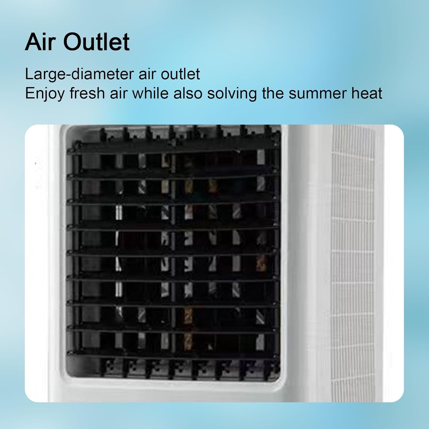 Swamp Cooler, Portable Windowless Air Conditioner, Evaporative Air Cooler w/ 6.6 gal Water Tank, 120°Oscillation, 8 H Timer, 3 Speeds, for Backyard, Garage, Patio, Indoor