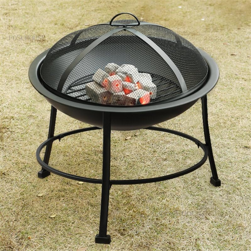 Outdoor Fireplaces Household Heating Fire Pit Outdoor Courtyard Stove Brazier Smokeless Charcoal Grill Camping Furnace Furniture Fire Pits