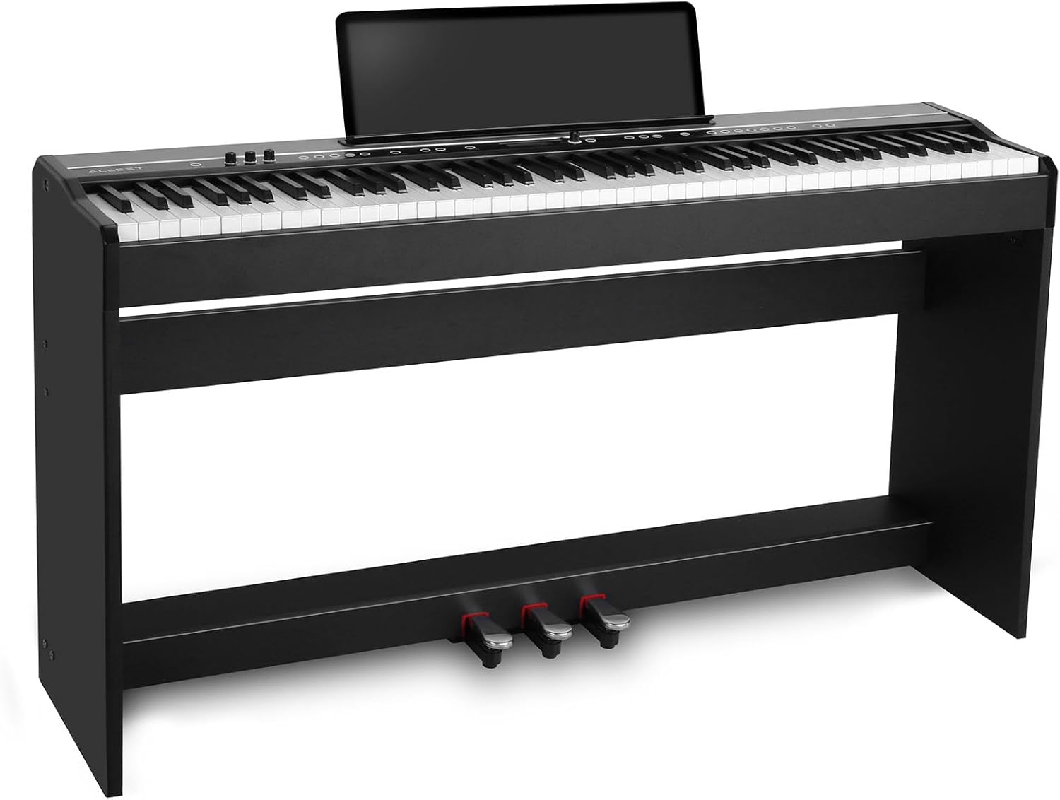 D5 wooden frame with integrated three-pedal, professional full-weighted keyboard digital piano for beginners