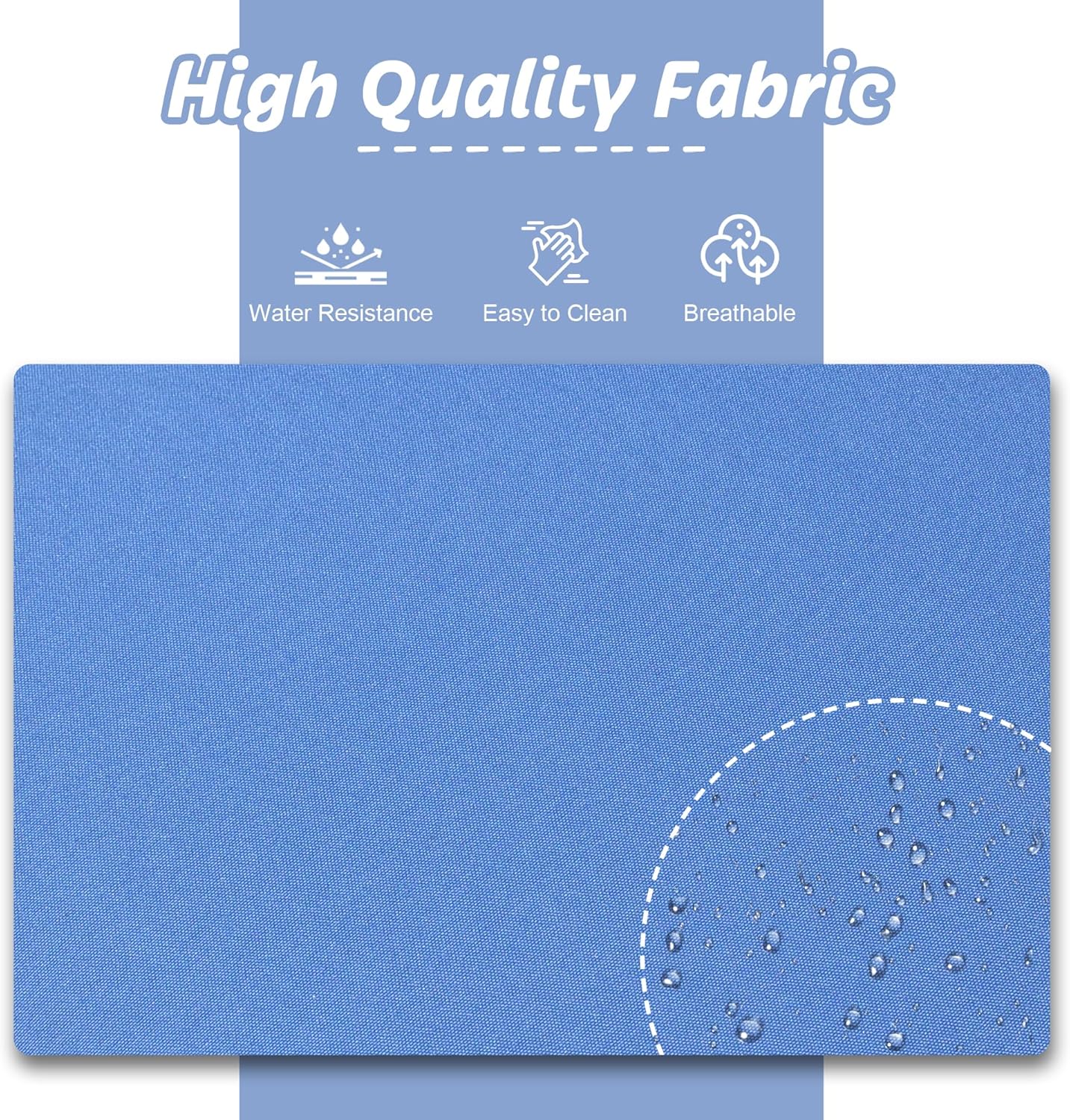 HOOOWOOO Patio Outdoor Furniture with Fire Pit Table,High Back 6 Piece Wicker Patio Conversation Set with Swivel Chairs,7 Person Couch Sofa Seating,Denim Blue