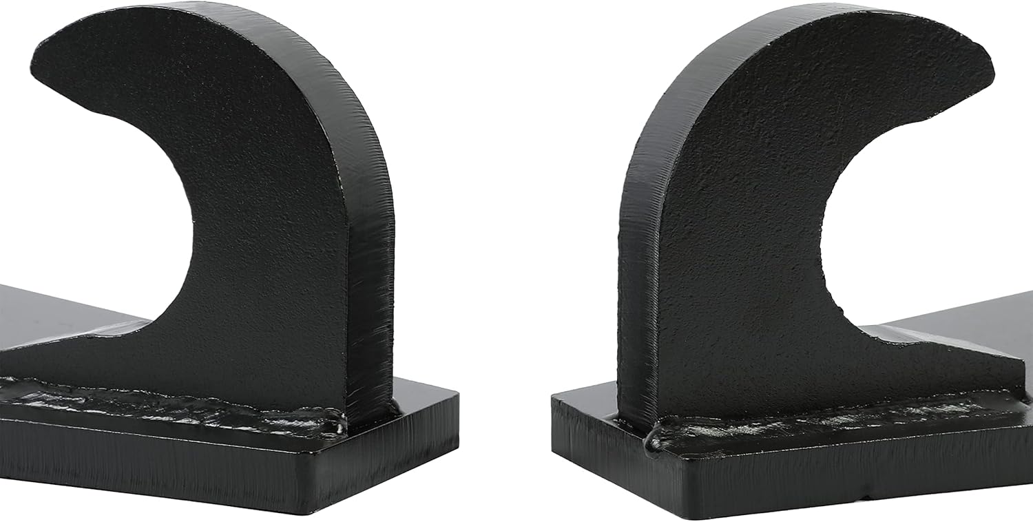 KUAFU Pair Tractor Mounting Brackets Compatible with John Deere Massy Ferguson Ford Case loaders All Tractors Black Tractor Attachment Accessories Weld on Steel