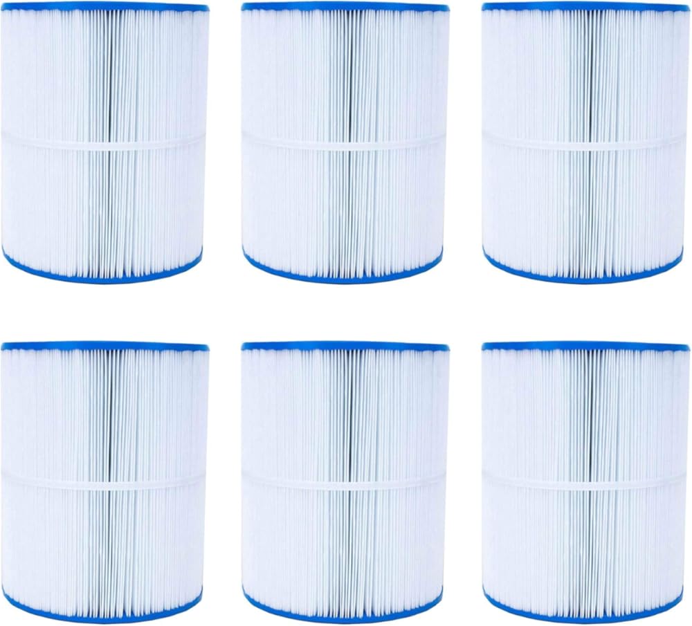 Unicel C-8465 65 Square Foot Media Replacement Hot Tub Spa Filter with 234 Pleats, Compatible with Hot Springs, Caldera, & Tiger River Spas (6 Pack)