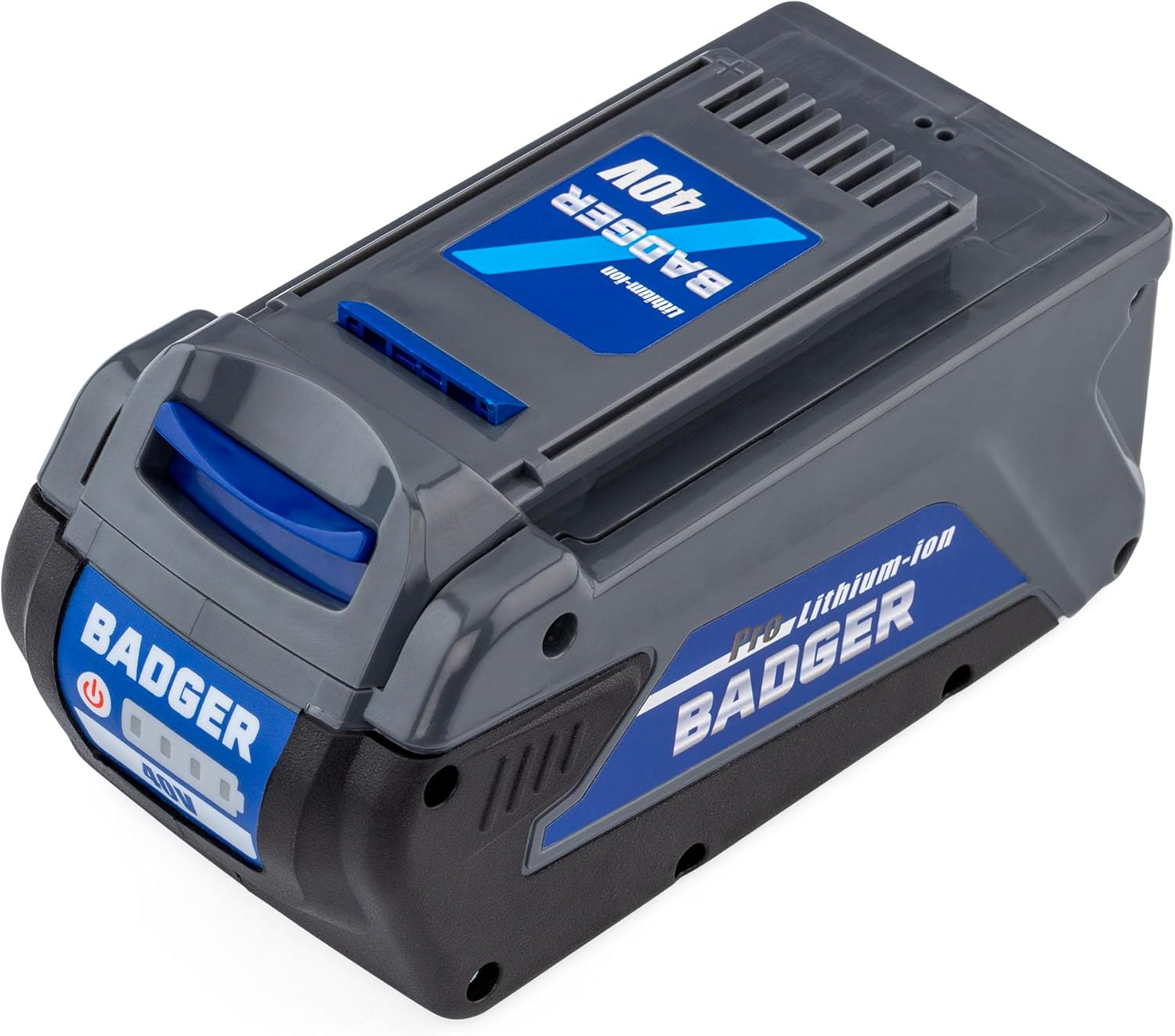 Wild Badger Power WB40V2.0AHB 40 Volt 2.0Ah Lithium-Ion Battery, Blue – Reliable Power for 40V Tools, Compatible with Trimmers, Blowers, Mowers & More