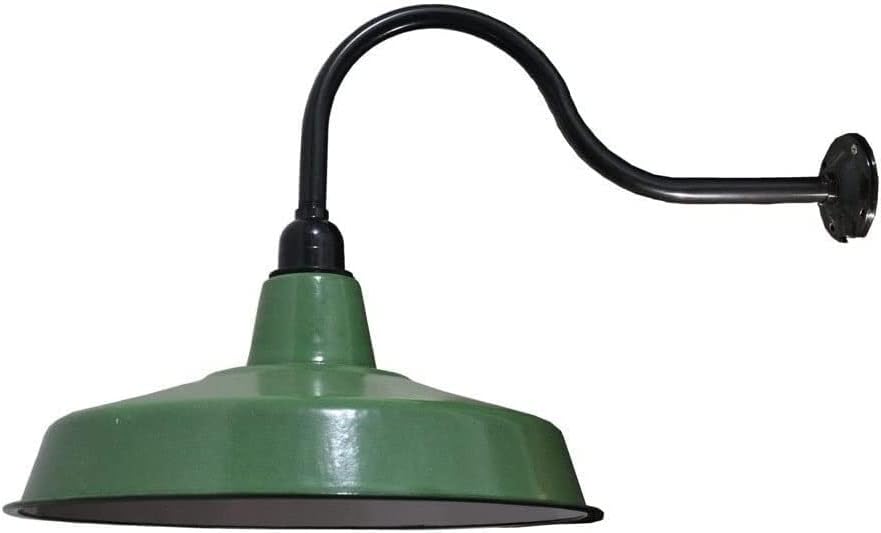 Wall Lamp Wall Light Wall Lantern Fixture Outdoor Indoor Gooseneck Sconces Exterior Porch Barn for Living Room Bedroom Bedside Interior Lighting Reading Light/Green/Without Sensor