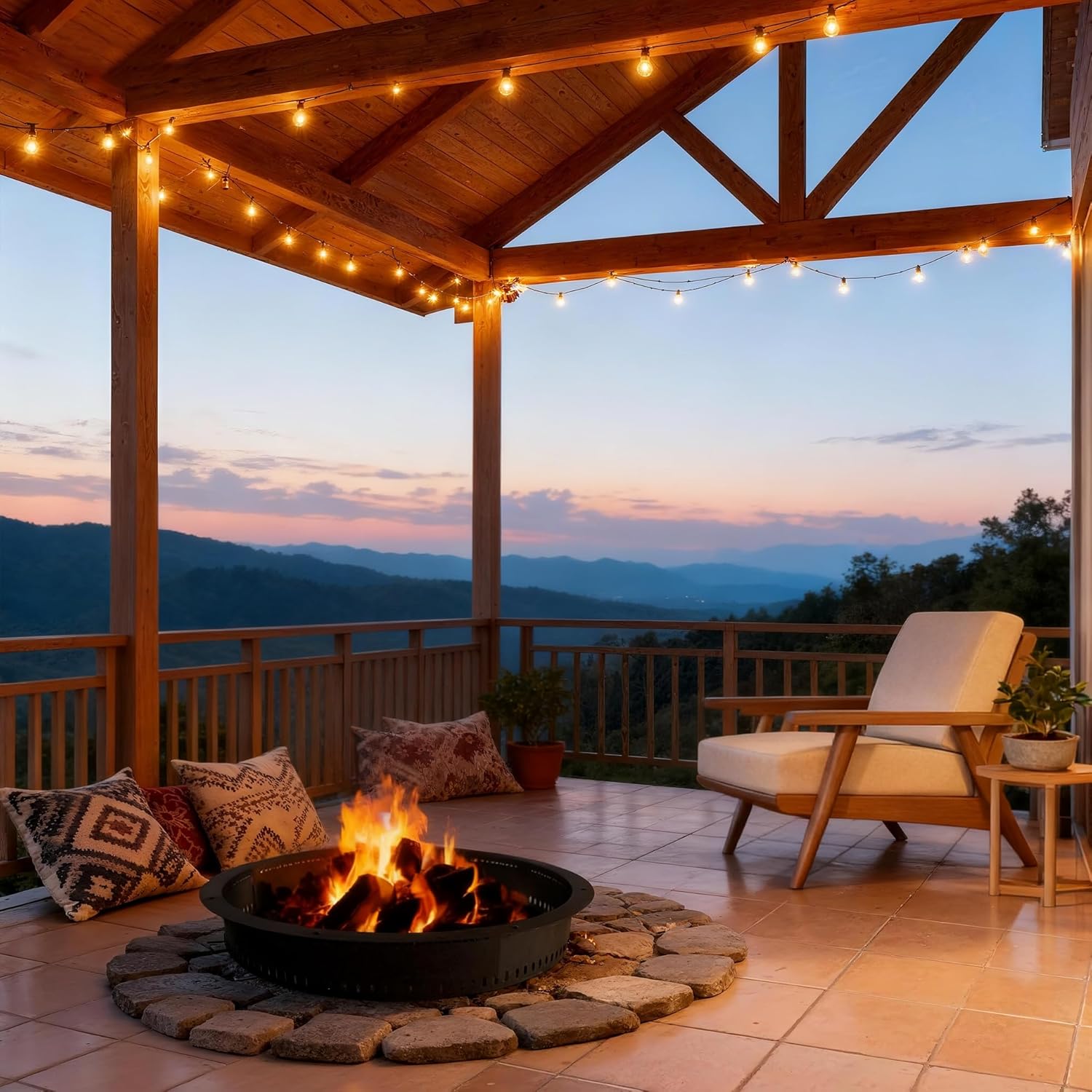 Smokeless Fire Pit Ring Insert - 48 Inch Outdoor Fire Pit Liner with Airflow Design for Efficient Burning, Durable Steel Construction, for Outdoor Camping