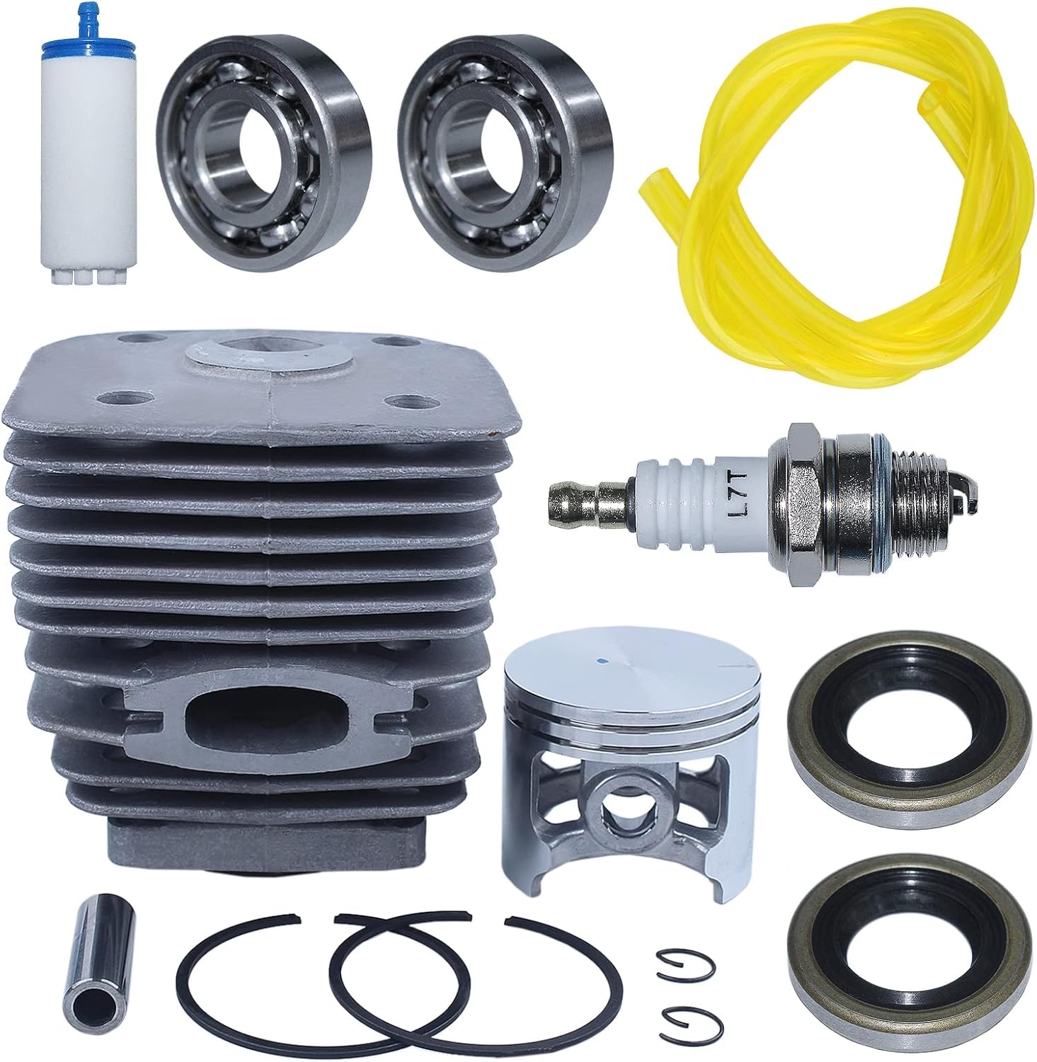 Fricgore Spare Parts for 60mm Cylinder Piston Oil Seal Kit for Husquarna K1250 3120 3120XP 3120K Fueil Flilter Line Spark Plug Bearing Chainsaw 506294271