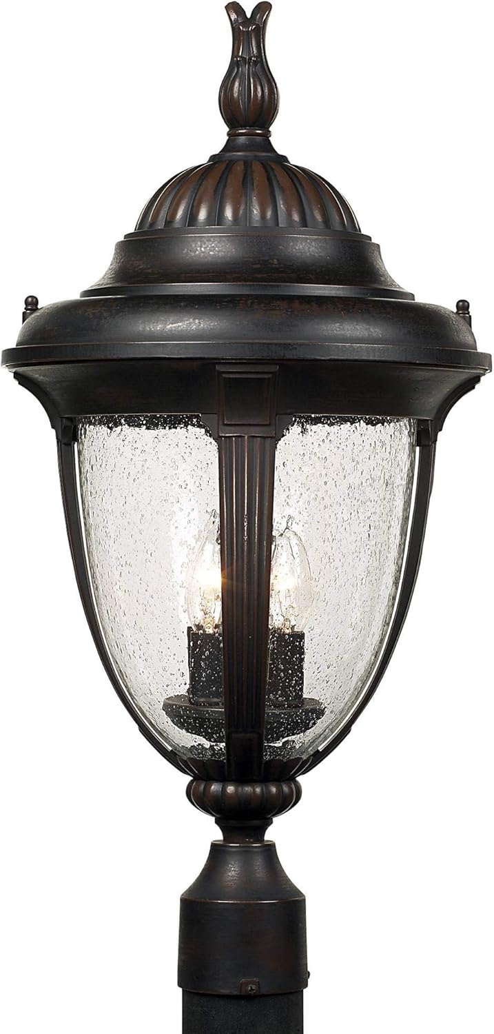 John Timberland Casa Sierra Traditional Outdoor Post Light Fixture Lantern Bronze 24 1/2