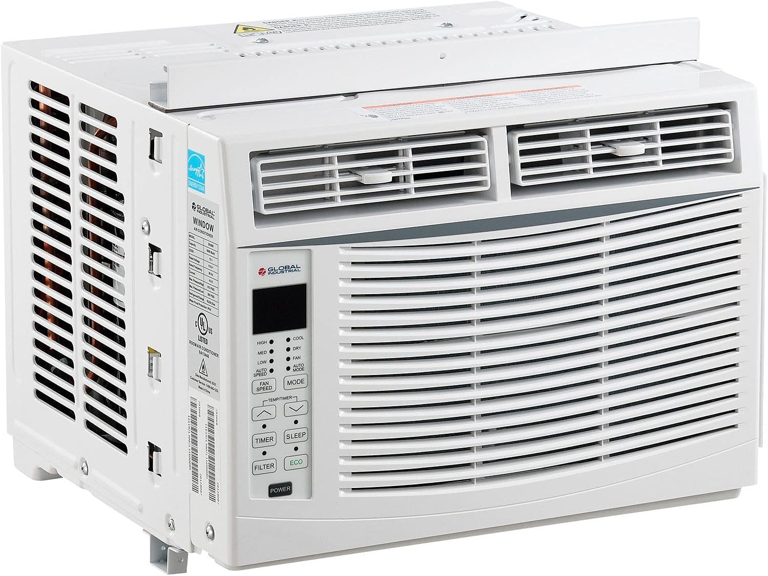 Global Industrial 6000 BTU Window Air Conditioner, Cool Only, 115V