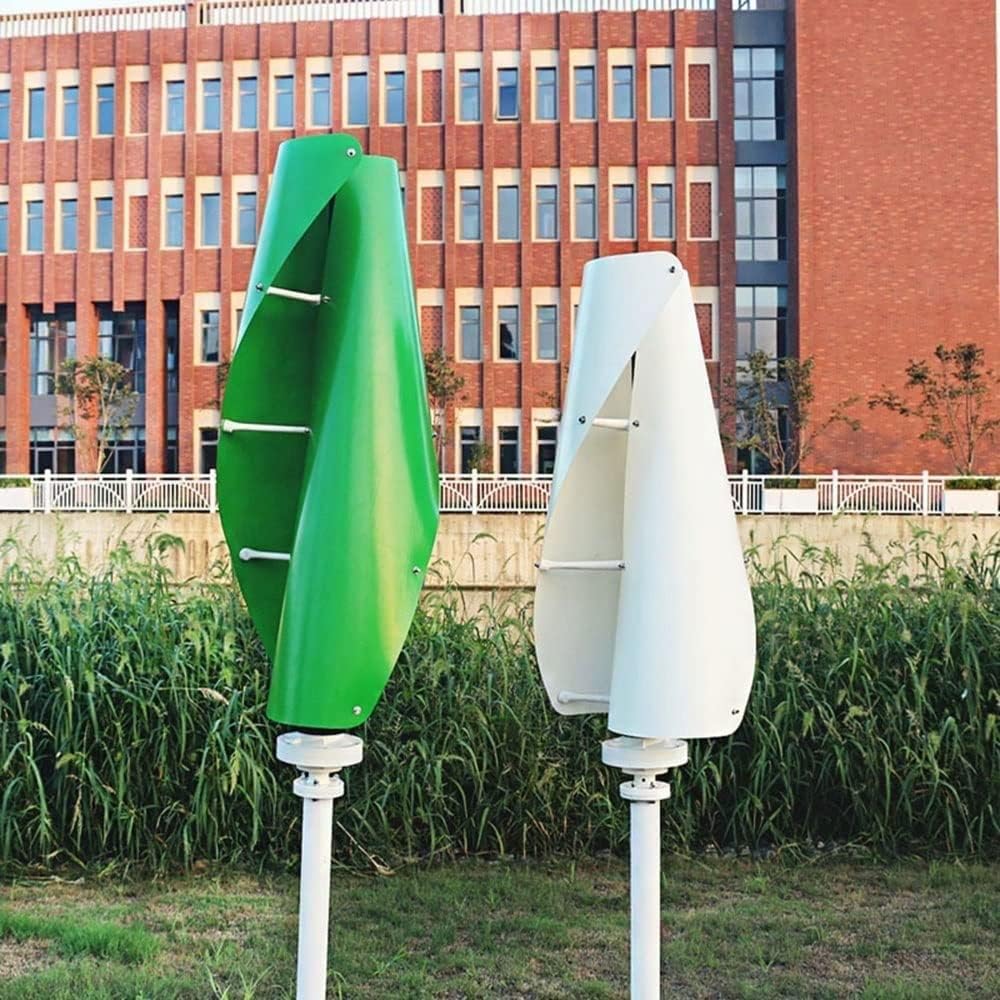 600W Vertical Wind Turbine Generator, 3 Phase Permanent Magnet Generator, 12V 24V Low Speed Start Windmill with Controller