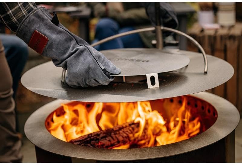 Breeo Outpost™ Heat Deflector X24 | Compatible with Y Series and X Series Smokeless Fire Pit | Maximize Hot Airflow | USA Made | Live-Fire Cooking Accessory (Heat Deflector ONLY)