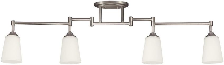 Generation Lighting 2530404EN3-962 Track Lighting Four Light Track Lighting Kit, Brushed Nickel Finish
