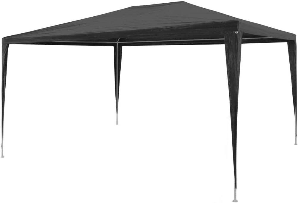 Party Tent PE Anthracite 9.8'x13.1',UV and Water Resistant Party Tent Canopy for Outdoor Entertainment Outdoor Structures, Outdoor Canopies, Gazebos