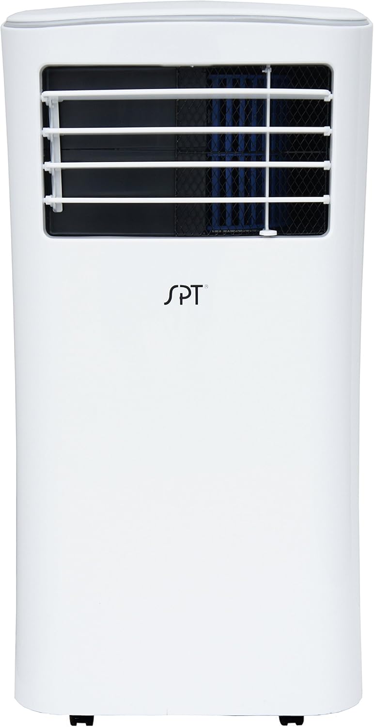 SPT WA-S7000E 10,000 BTU Portable Air Conditioner (SACC: 7,000BTU), with Remote Control, Dehumidifier, Auto-restart, 24-hr Timer, White, 13.6
