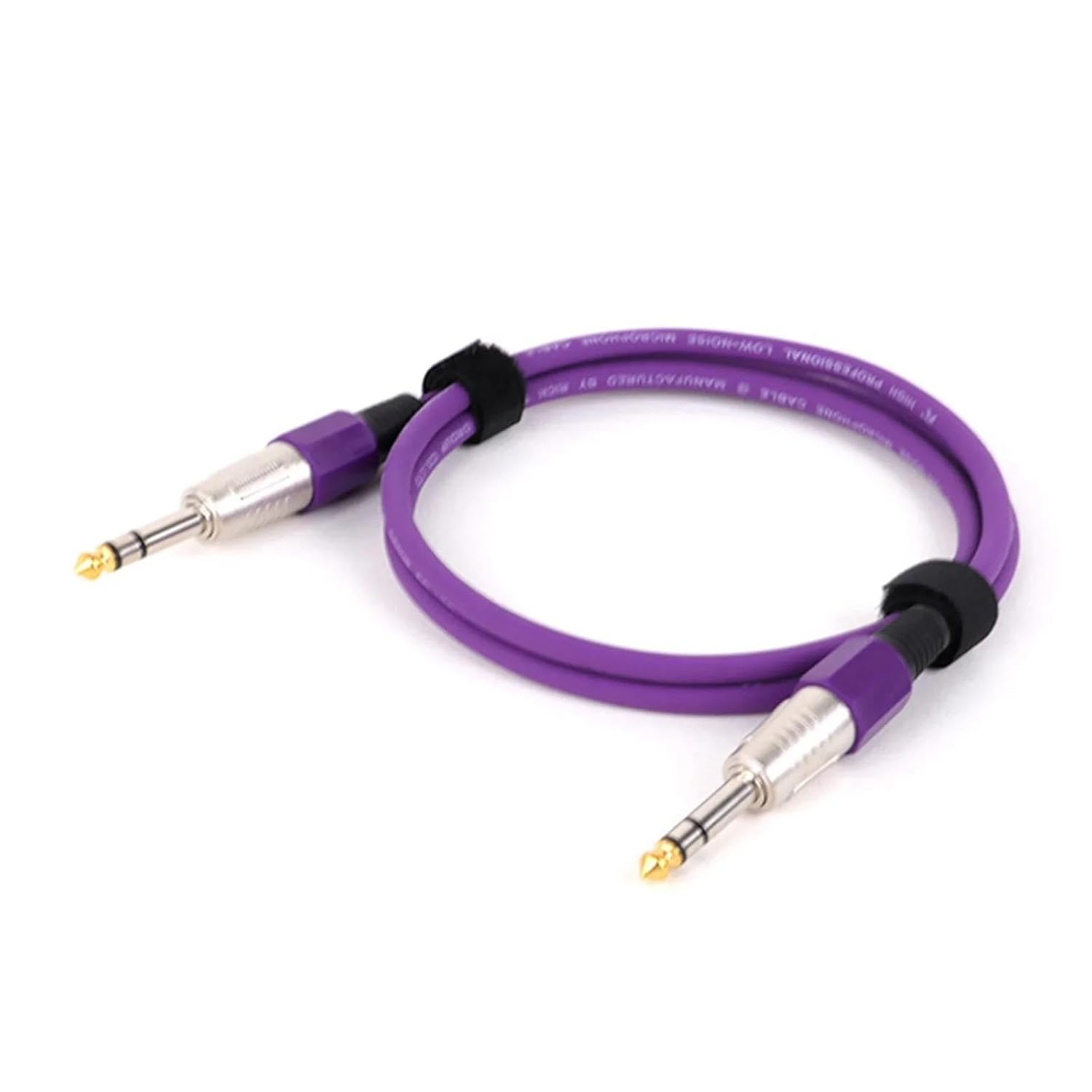 TSTS Guitar Audio Cable 1PC 1/4 Inch Straight Instrument Cable Mono Professional Guitar Cable for Guitar Bass Amplifier Keyboard(Purple,15m)