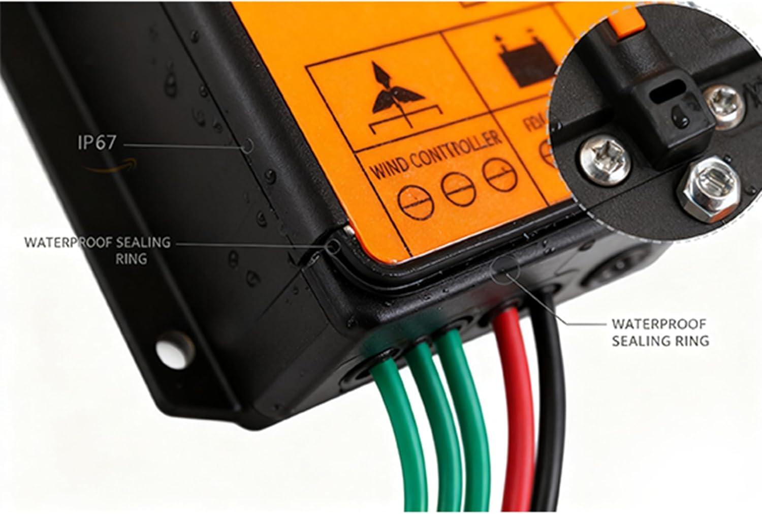 220v,12V 24V 48V MPPT Low Wind Turbine Charge Controller with Voltage Display for Horizontal Vertical Wind Turbine Generator( 3000W-9000W)