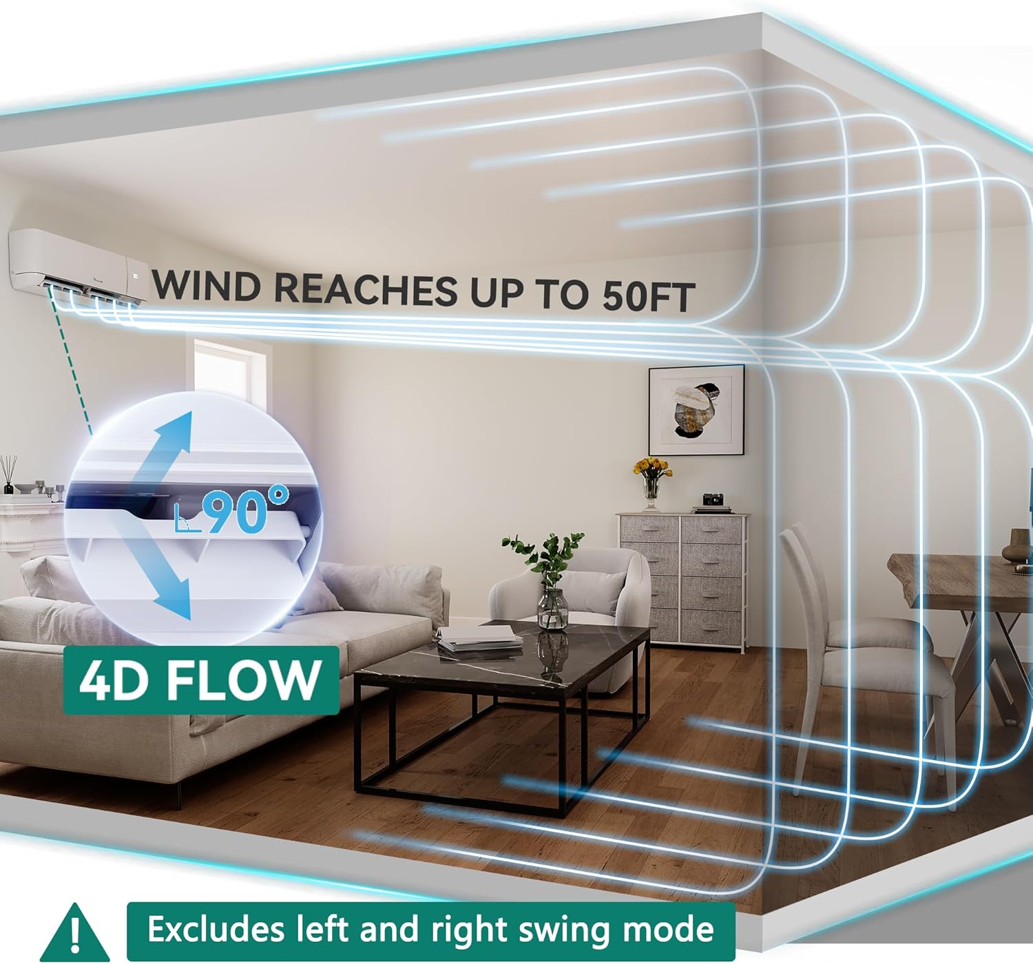 YITAHOME 12000 BTU Mini Split Air Conditioner Heat Pump System, Wifi Enabled 20 SEER2 115V Inverter Ductless AC Cool Up to 750 Sq. Ft, Compatible with Alexa, Complete Installation Kit, White