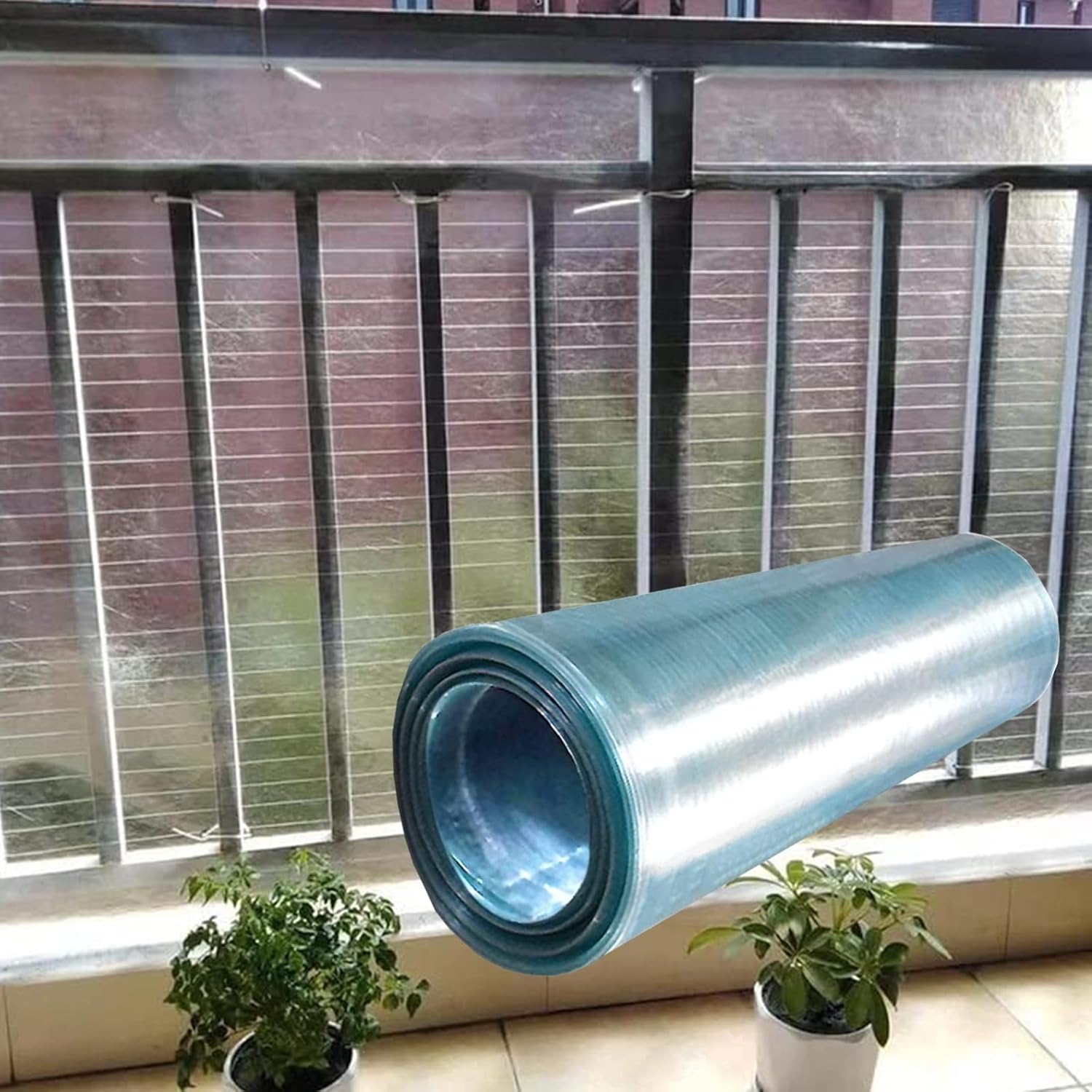 LFFH Polycarbonate Roofing Sheet, 0.8mm Greenhouse Insulation Daylighting Panels Sunshade Fabric for Sunroom Carport Easy to Bend & Cut (Color : Clear, Size : 1.5mx30m)