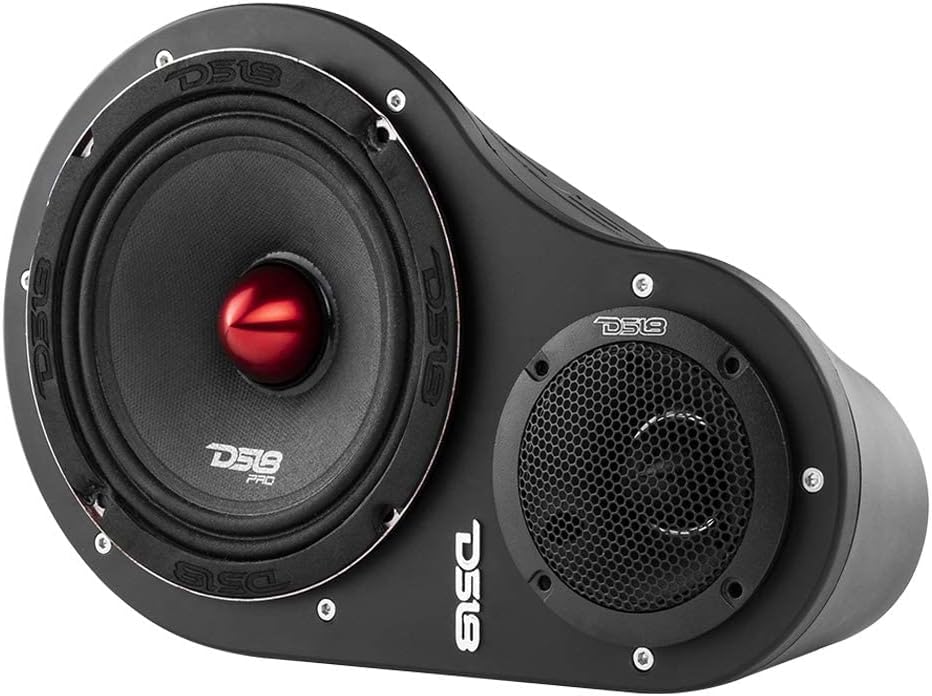 DS18 Hydro EN6P High Density Abs Universal Speaker Pods, 2-Way Pod 1 X 6.5 and 1 x 1.5 Tweeters - for All Elements Cars, Trucks, ATVs, UVTs (1 Set Left & Right - NO Speakers)